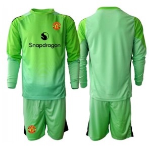 Manchester United Maalivahti Kolmaspaita Lapsille 2025-26 Pitkähihainen (+ shortsit)